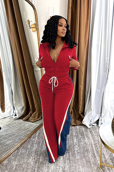 SUPER WHOLESALE |  Patchwork Tracking Suit