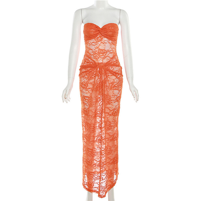 SUPER WHOLESALE |  Strapless Lace Dress