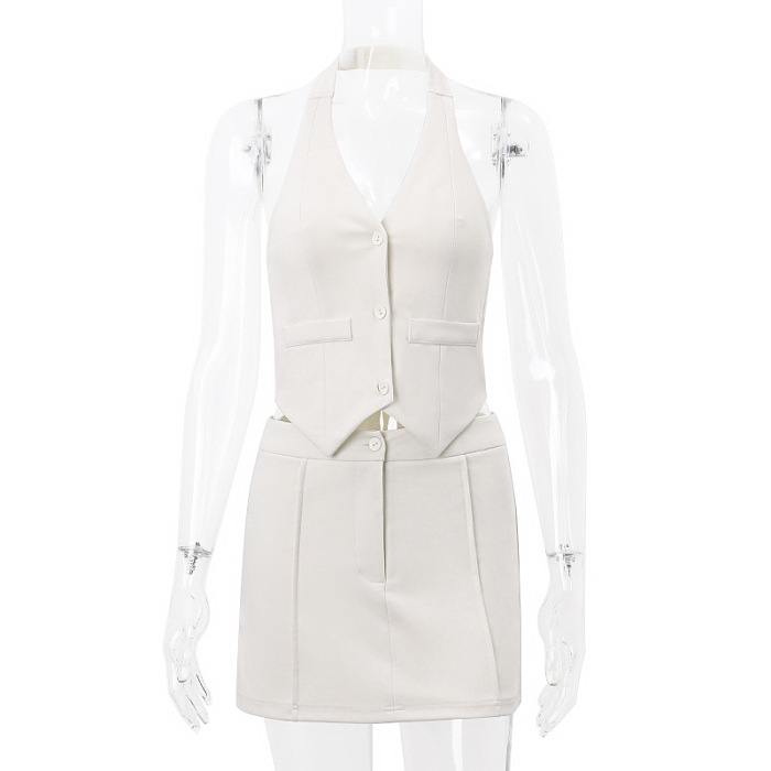 SUPER WHOLESALE | Vest Skirt Set