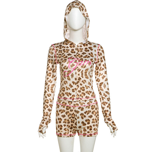 SUPER WHOLESALE |  Leopard Hoodie Set