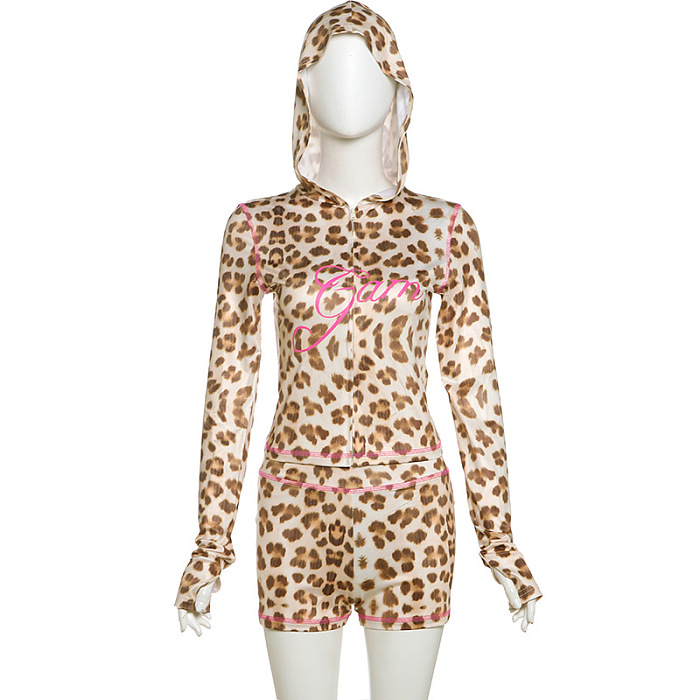 SUPER WHOLESALE |  Leopard Hoodie Set