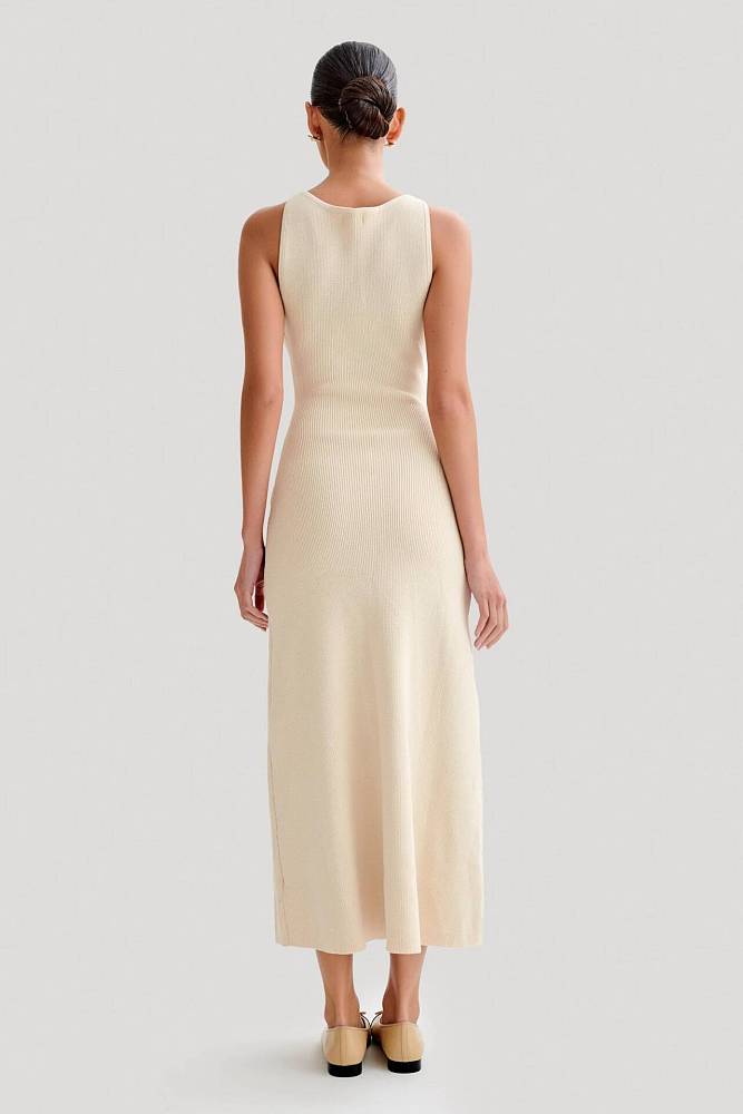SUPER WHOLESALE | Round Neck Knitted long Dress
