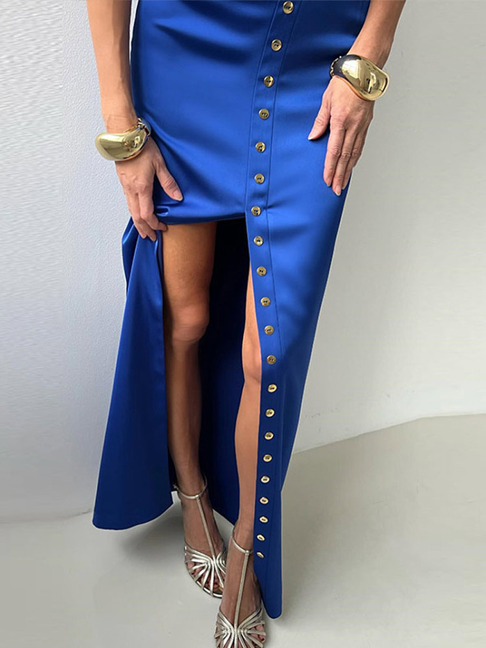 SUPER WHOLESALE | Single-breasted Skirt Set