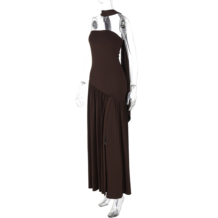 SUPER WHOLESALE | Split Strapless Dress