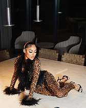 SUPER WHOLESALE | Feather Patchwork 2 Pieces