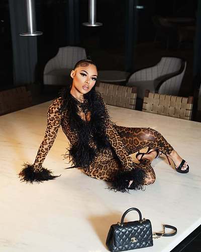 SUPER WHOLESALE | Feather Patchwork 2 Pieces