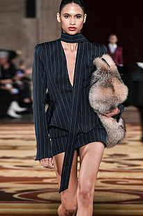 SUPER WHOLESALE |  Plunge Neck Blazer Top