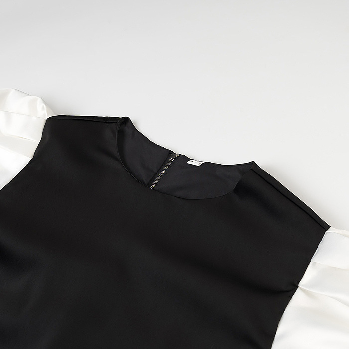 SUPER WHOLESALE |  Lantern Short Sleeves Dress
