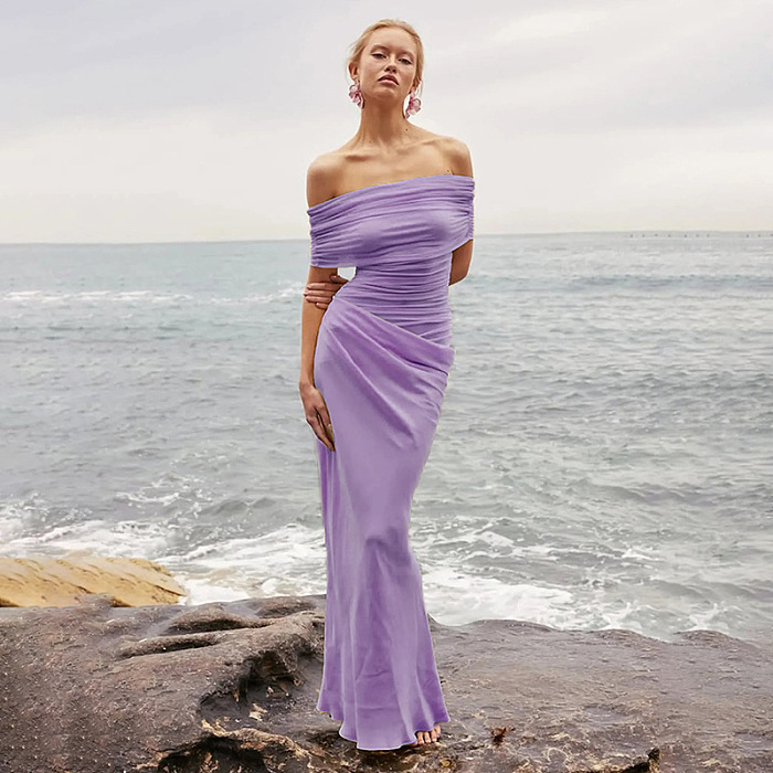 SUPER WHOLESALE | Strapless Chiffon Long Dress