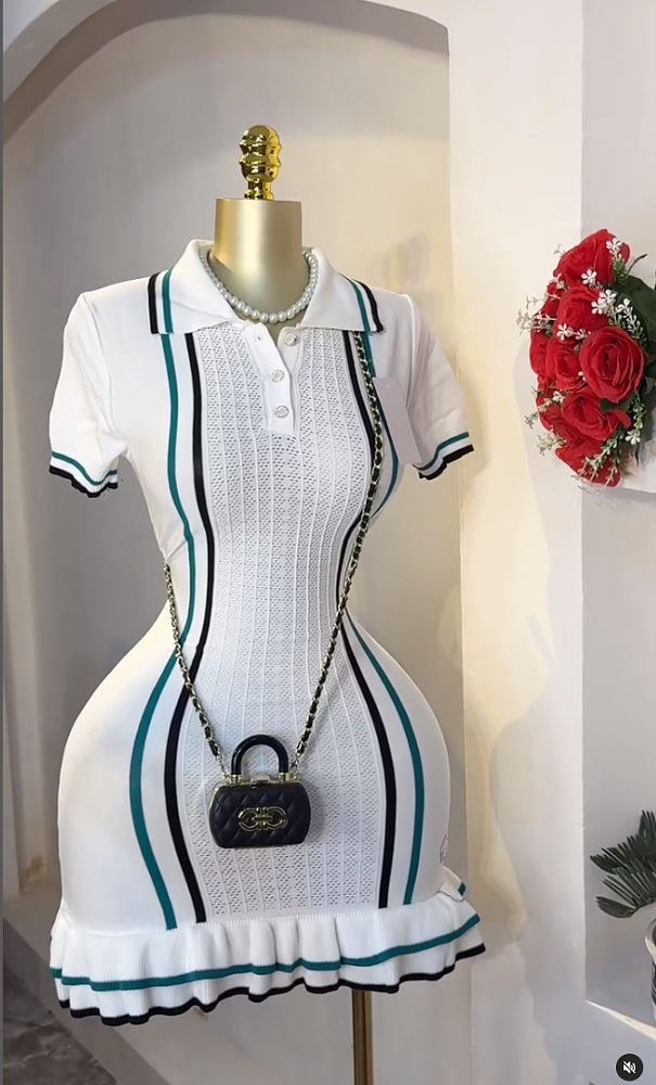 SUPER WHOLESALE |  Striped Shirt Dress