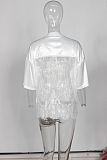 SUPER WHOLESALE | Over-size Lace Jersey Top