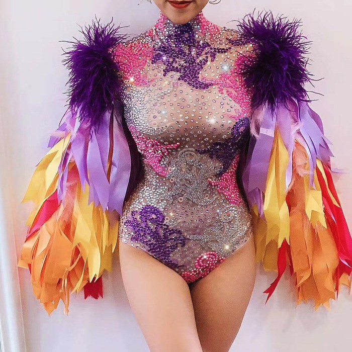 SUPER WHOLESALE | Feather Sleeve Cortset Top