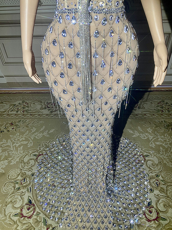 SUPER WHOLESALE | Rhinestone Floor Length Gown