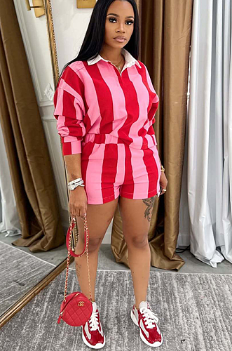 SUPER WHOLESALE | Striped SHirt Set