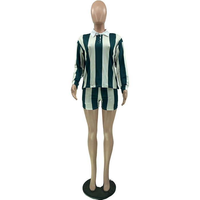SUPER WHOLESALE | Striped SHirt Set