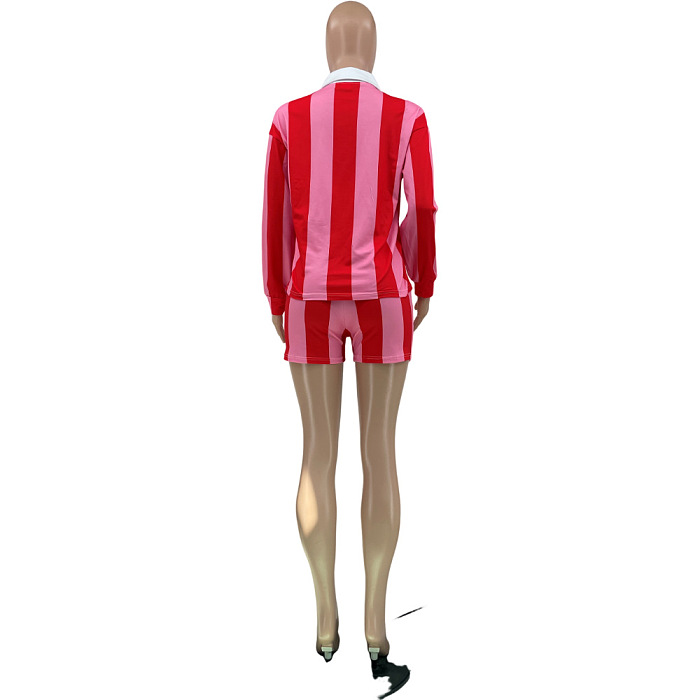 SUPER WHOLESALE | Striped SHirt Set