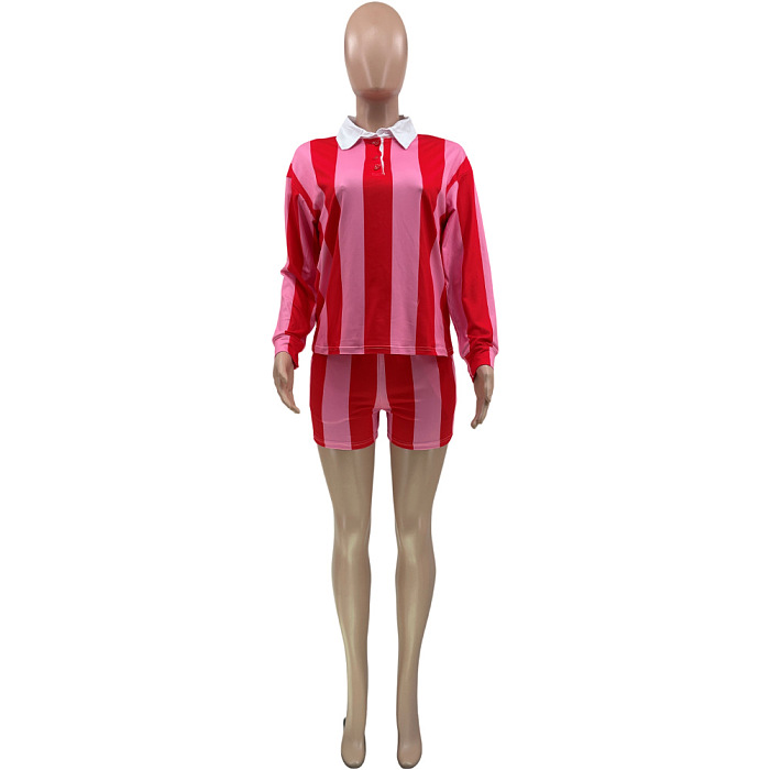SUPER WHOLESALE | Striped SHirt Set