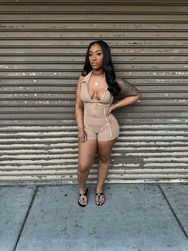 SUPER WHOLESALE | Halter Washed Romper