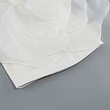 SUPER WHOLESALE | Big Flower One Shoulder Dress