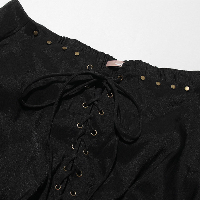 SUPER WHOLESALE | Lace Up Mini Dress