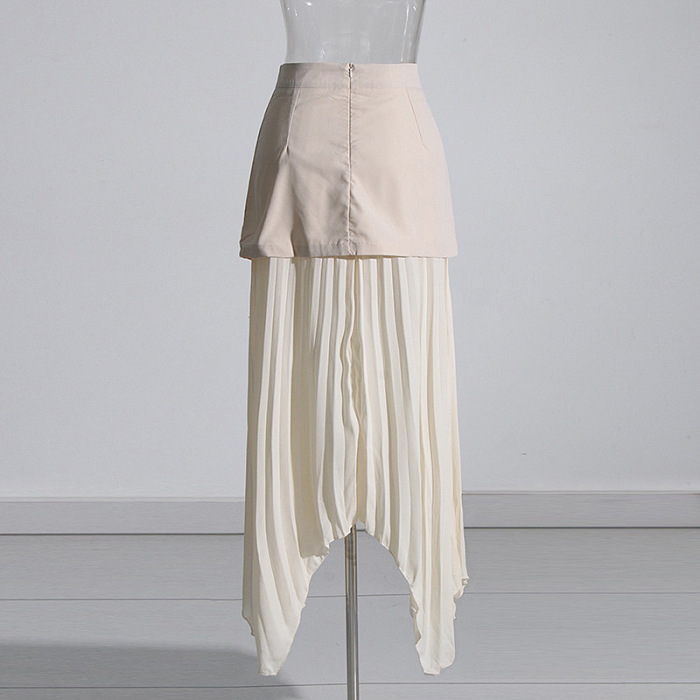 SUPER WHOLESALE | Patchwork Pleated Skirt