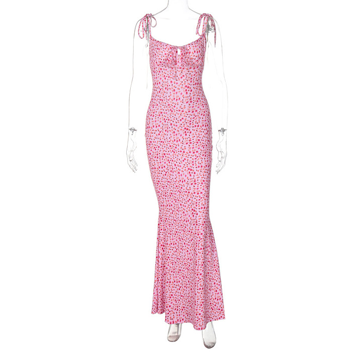 SUPER WHOLESALE | Spaghetti Printed Dress
