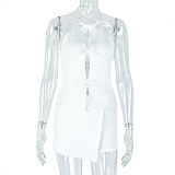 SUPER WHOLESALE | Halter Bows Skirt Set