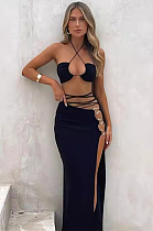 SUPER WHOLESALE | Lace Up Skirt Set