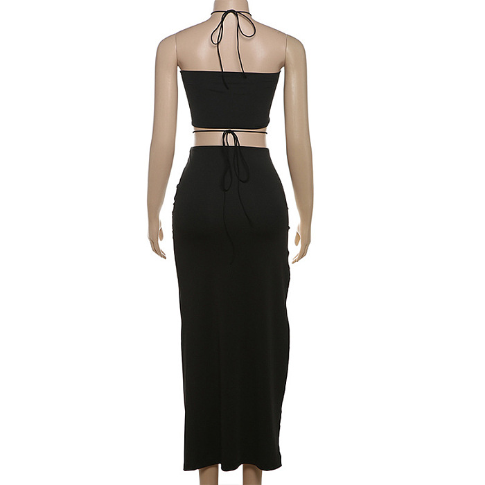 SUPER WHOLESALE | Lace Up Skirt Set