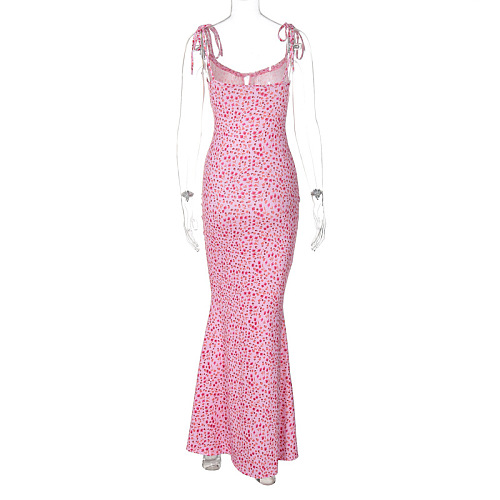 SUPER WHOLESALE | Spaghetti Printed Dress