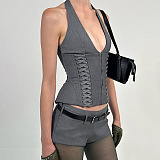 SUPER WHOLESALE | Halter Shorts Set