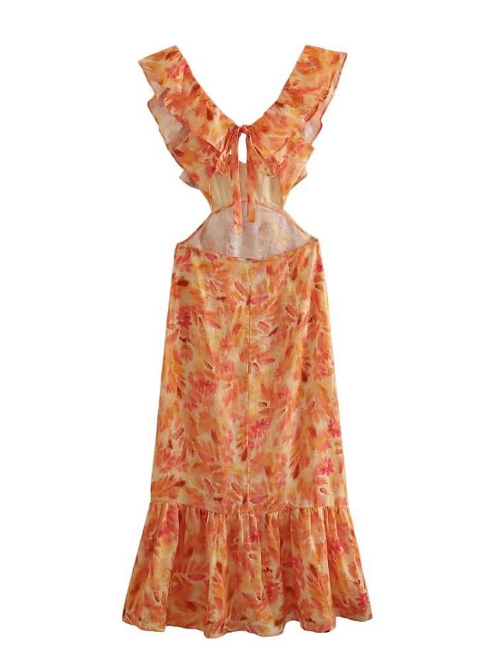 SUPER WHOLESALE | Open-back Off-shoulder Dress