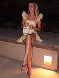 SUPER WHOLESALE | Wave Hem Tie-back Skirt Set(PRE ORDER)
