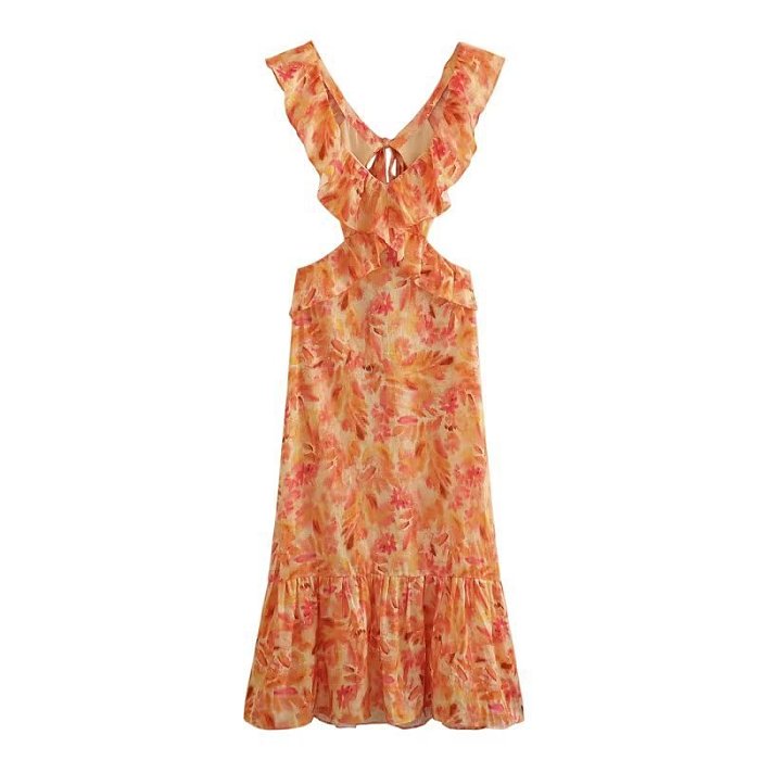 SUPER WHOLESALE | Open-back Off-shoulder Dress