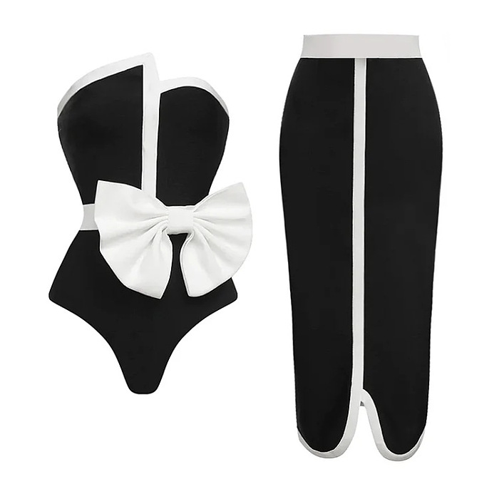 SUPER WHOLESALE |  Swimwear Suit with Skirt