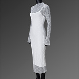 SUPER WHOLESALE |  See-through Long Dress