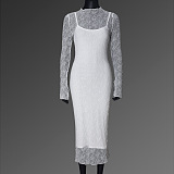 SUPER WHOLESALE |  See-through Long Dress