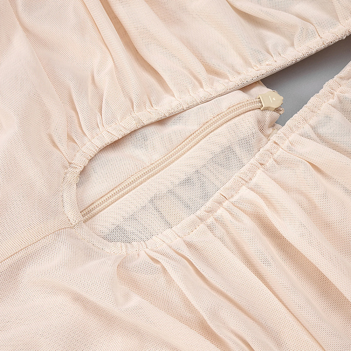 Strapless Jumpsuit in Apricot