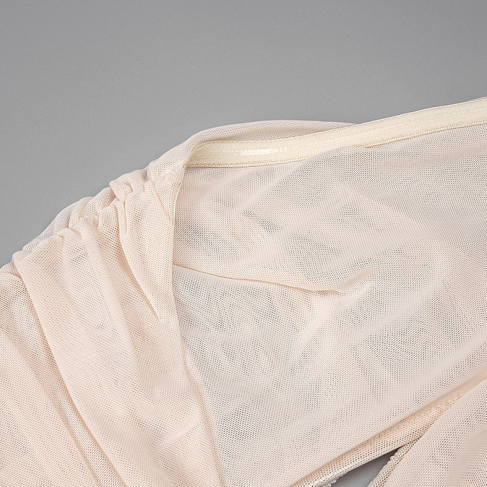 Strapless Jumpsuit in Apricot