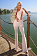 SUPER WHOLESALE |  Strapless Jumpsuit in Apricot