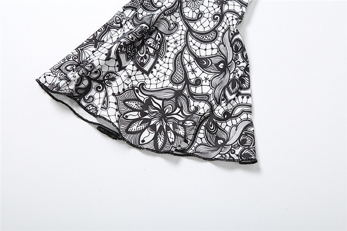 SUPER WHOLESALE |  Printed Open-back Jumpsuit