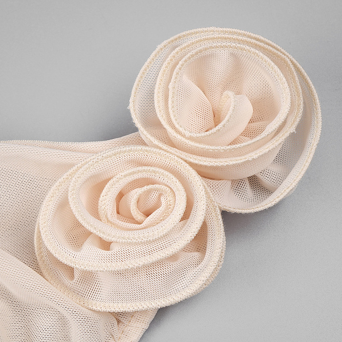 Strapless Jumpsuit in Apricot