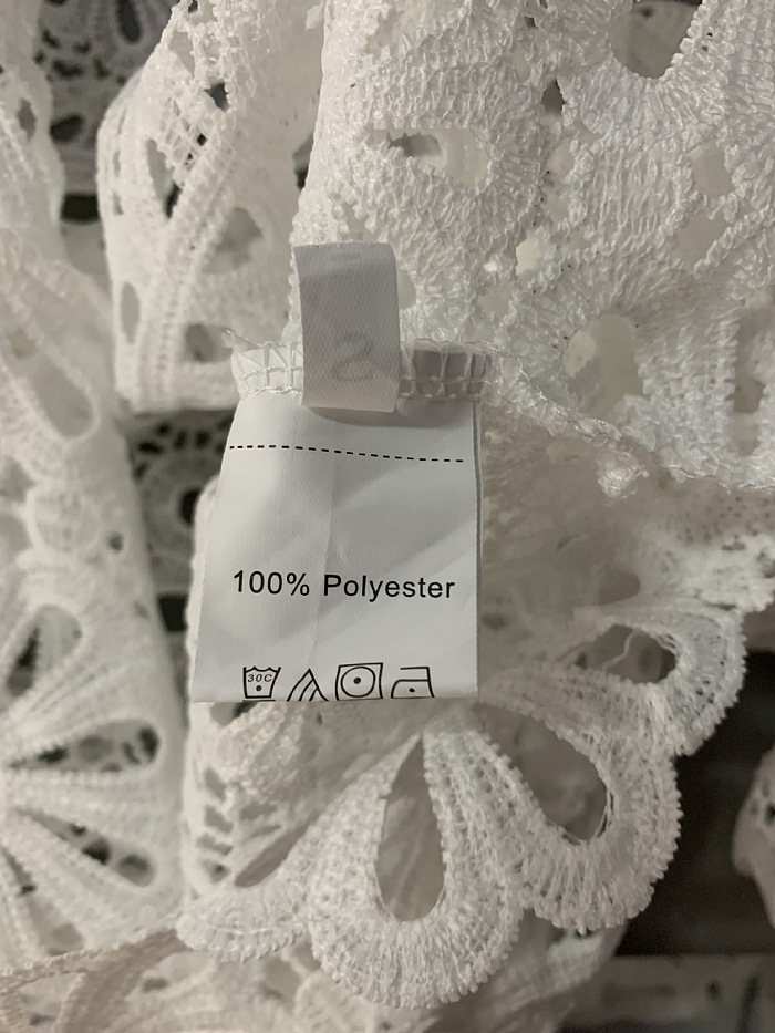 SUPER WHOLESALE |  Hollow-out Skirt Dress in White