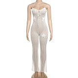 SUPER WHOLESALE |  Halter Jumpsuit in White