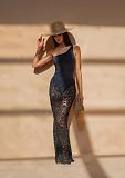 SUPER WHOLESALE |  Hollow-out Skirt Dress in Black