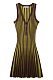 SUPER WHOLESALE | Striped Off-shoulder Knitted Dress