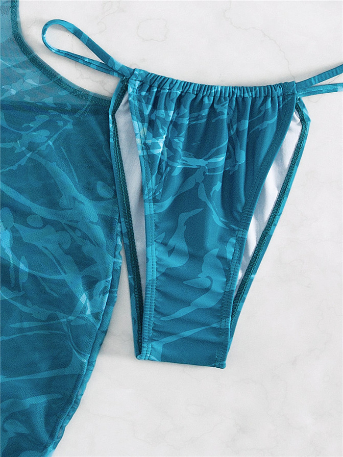 SUPER WHOLESALE |Drawstring Swimwear 3Pieces