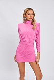 SUPER WHOLESALE | Stretch High Neck Mini Dress