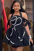 SUPER WHOLESALE | Halter Strapless Mini Dress