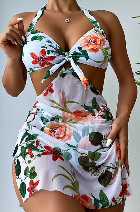 SUPER WHOLESALE | Printed Swimwear 3Pieces